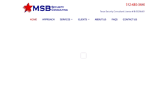 Desktop Screenshot of msbsecurityconsulting.com