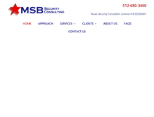 Tablet Screenshot of msbsecurityconsulting.com
